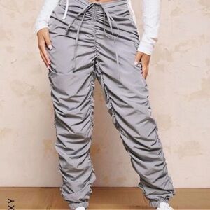 Shein Stylish Gray Ruched Women's Pants